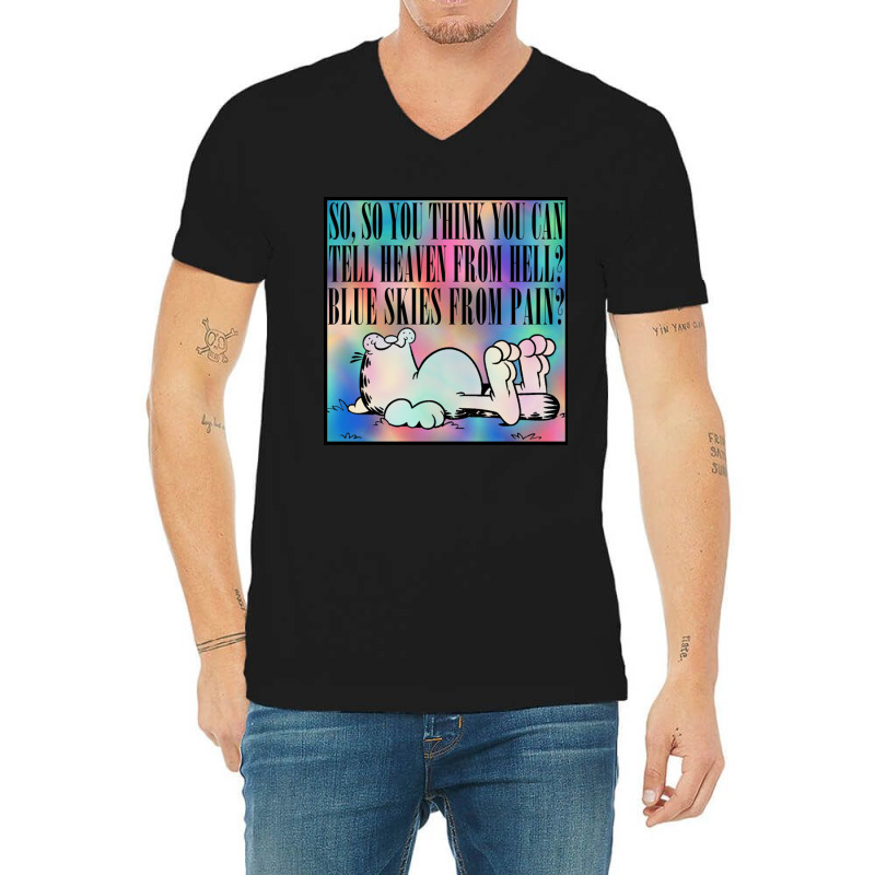 So You Think You Can Tell Heaven From Hell Nihilist Meme Design V-Neck Tee by CaridadAlstott | Artistshot