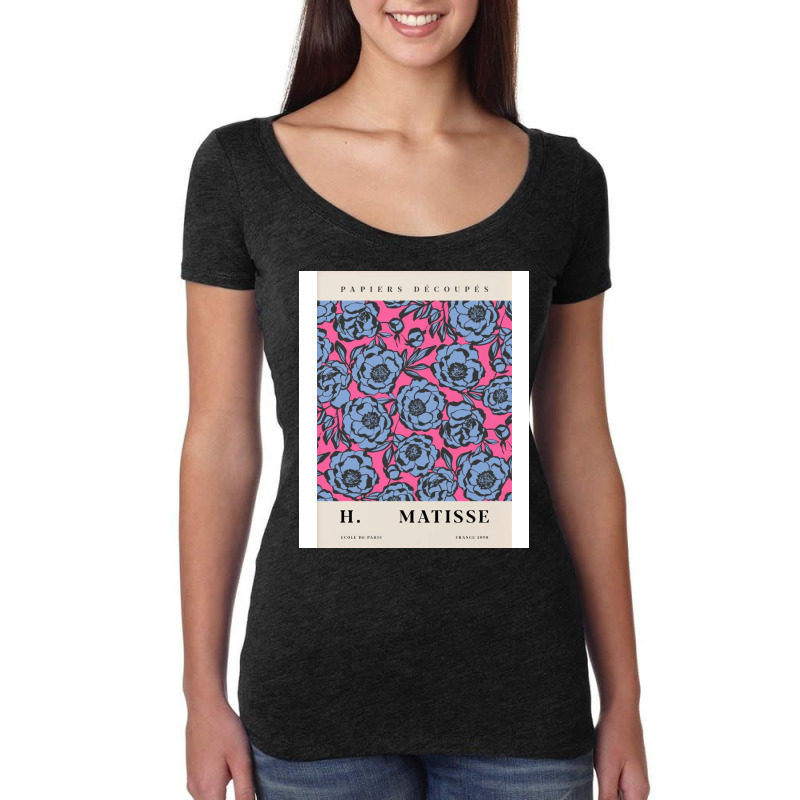 Blue Flower H Matisse Women's Triblend Scoop T-shirt by ohtoivamm | Artistshot