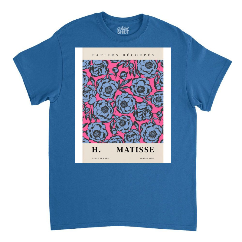 Blue Flower H Matisse Classic T-shirt by ohtoivamm | Artistshot