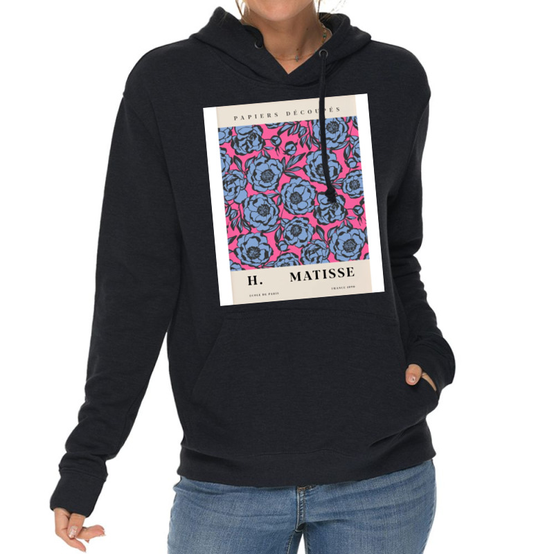 Blue Flower H Matisse Lightweight Hoodie by ohtoivamm | Artistshot