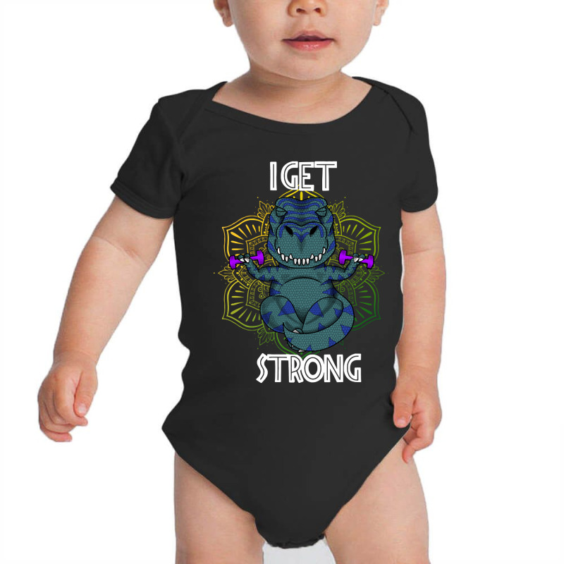 Limited Edition I Get Strong Baby Bodysuit by Rios Arevalo | Artistshot