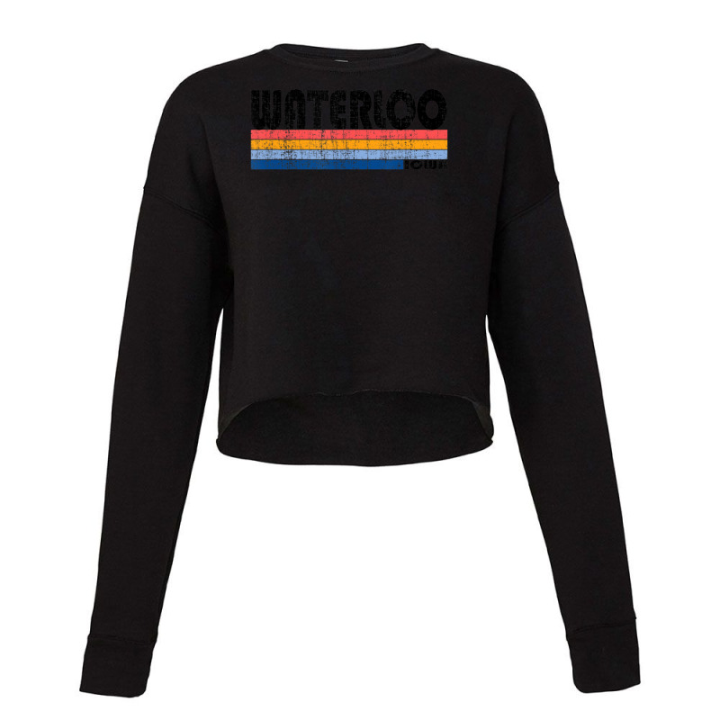 Vintage 70s 80s Style Waterloo, Iowa Cropped Sweater by hongquangd | Artistshot