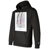 Berlin City Map Europe Germany Travel Champion Hoodie | Artistshot