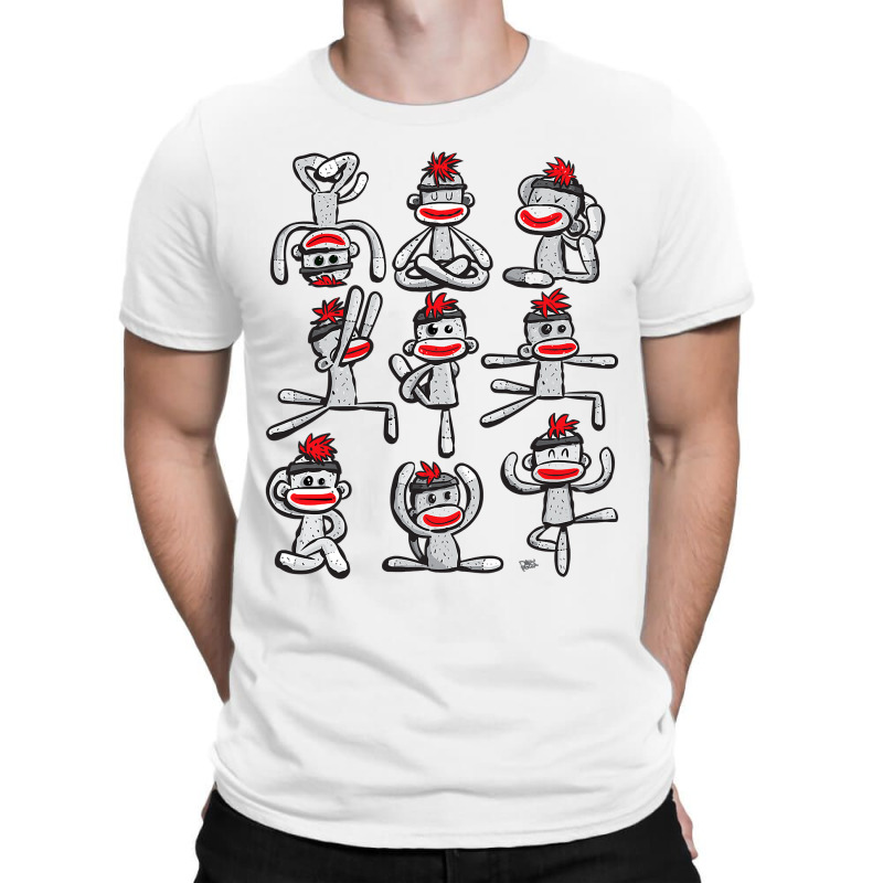 Yoga Pose Womens Asana Sock Monkey Cute Wellness Gift T-shirt | Artistshot