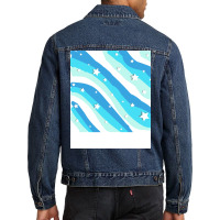 Blue 70s Vsco Stripes Men Denim Jacket | Artistshot