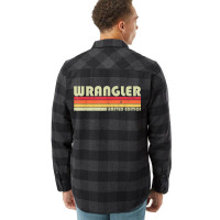 Wrangler Funny Job Title Profession Birthday Worker Idea Flannel Shirt | Artistshot