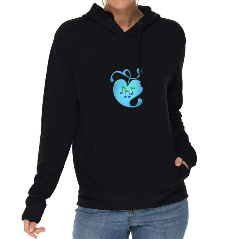 Music Notes In Heart Lightweight Hoodie by MichaelVictory | Artistshot