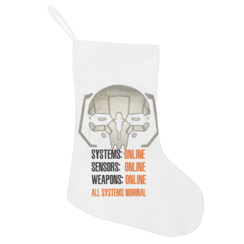 Mechwarrior All Systems Nominal Active Holiday Stocking by CHRISTYWOODS | Artistshot