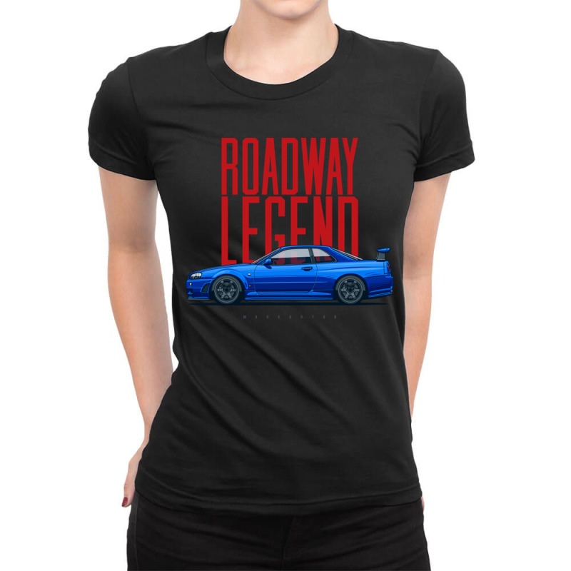 Roadway Legend Ladies Fitted T-Shirt by KyungSavard | Artistshot