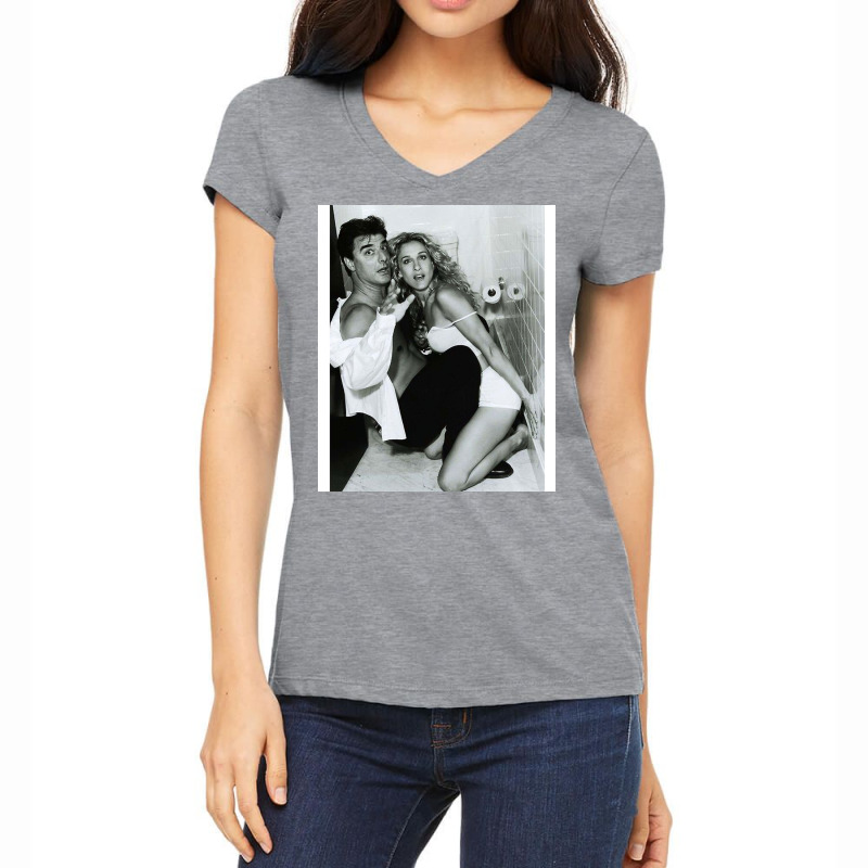 Caught Poster Women's V-Neck T-Shirt by faschalekrie | Artistshot