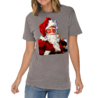 Painting Santa Vintage T-shirt | Artistshot