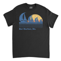 Hot Trend Bar Harbor Me Sailboat Vintage 80s Sunset Classic T-shirt | Artistshot