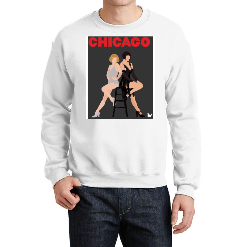 Chicago Musical Minimalist Poster Crewneck Sweatshirt by faschalekrie | Artistshot