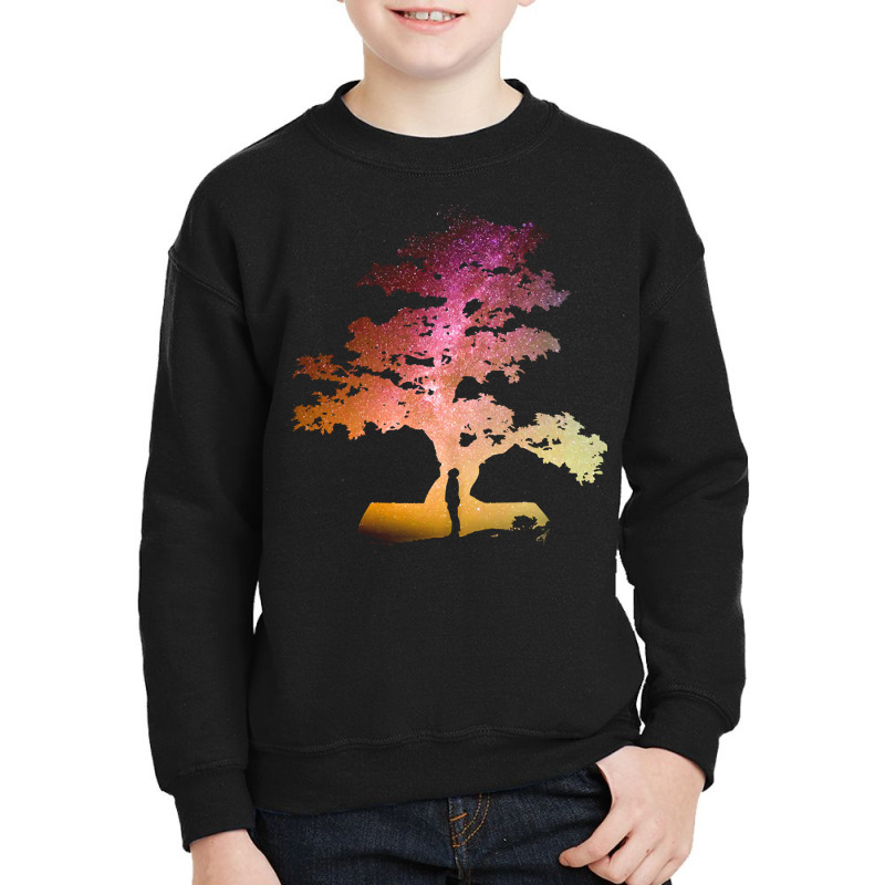 Bonsai Tree T  Shirt Bonsai Tree Milky Way Galaxy Design T  Shirt Youth Sweatshirt by rubenprohaska567 | Artistshot