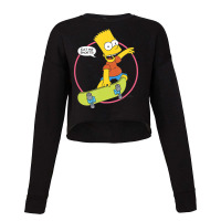 The Simpsons Bart Simpson Eat My Shorts Cropped Sweater | Artistshot