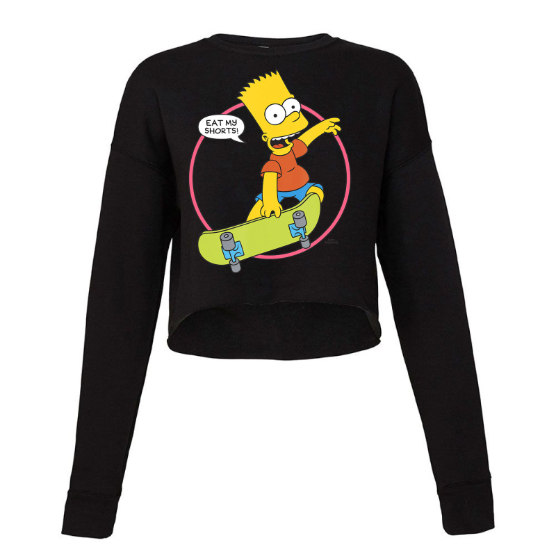 The Simpsons Bart Simpson Eat My Shorts Cropped Sweater by Min09 | Artistshot