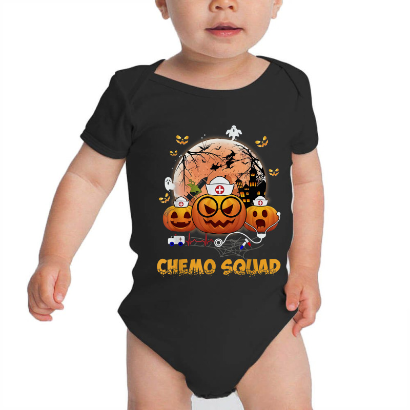 Chemo Squad Halloween Oncology Nurse Infusion Pumpkin Baby Bodysuit by ReginaldLewisMay | Artistshot