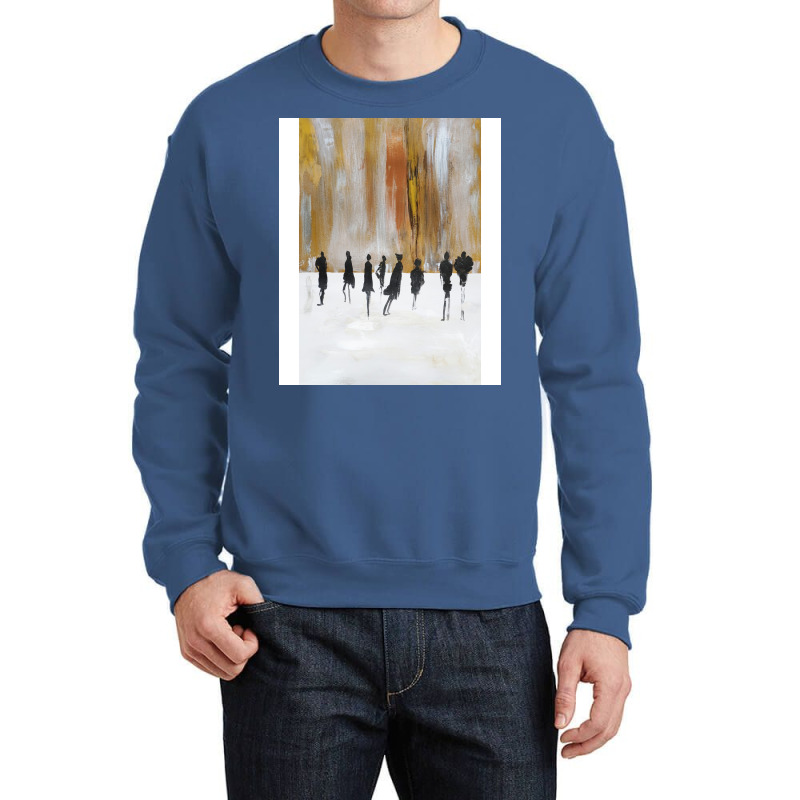 Cityscape Abstract Black Silhouettes Crewneck Sweatshirt by toufieenteksd | Artistshot