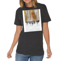 Cityscape Abstract Black Silhouettes Vintage T-shirt | Artistshot