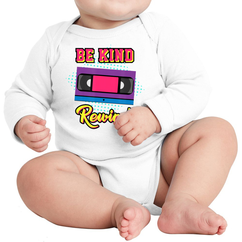 Limited Edition Be Kind Rewind Eightes 80s Costume Party Cassette Long Sleeve Baby Bodysuit by haodinhvan1 | Artistshot