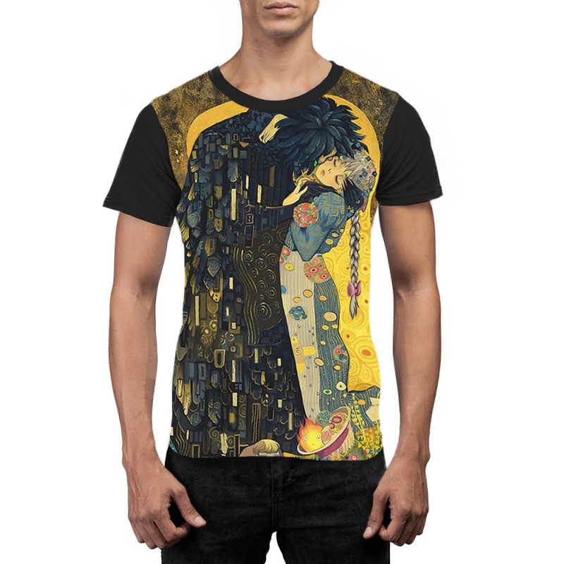 The Kiss 1907 1908 Howls Moving Castle Graphic T-shirt by lyleankney | Artistshot