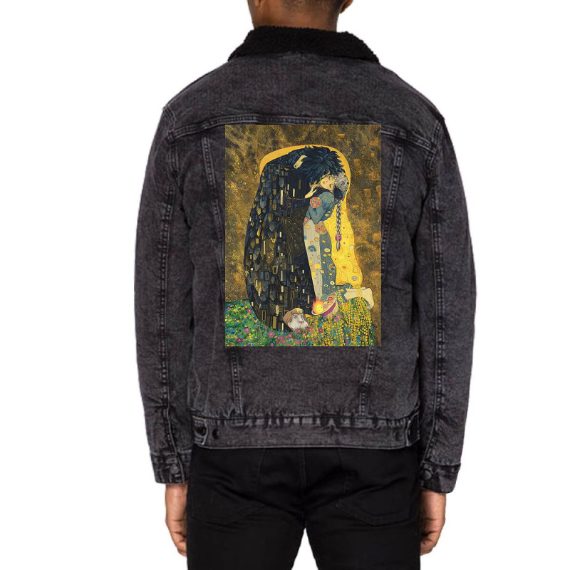 The Kiss 1907 1908 Howls Moving Castle Unisex Sherpa-Lined Denim Jacket by lyleankney | Artistshot