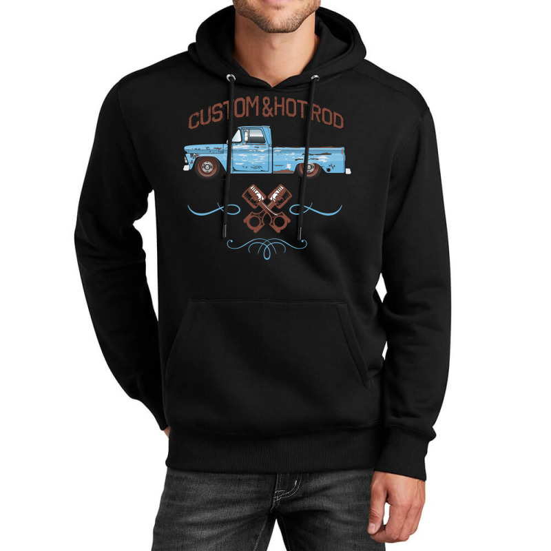 Hot Rod Patina Brigade Blue Unisex Hoodie by MernaPutney | Artistshot