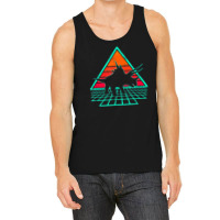 Vintage 80's Retrowave Triceratops Dinosaur Tank Top | Artistshot