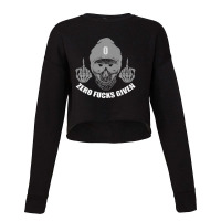 Hot Trend Zero Fucks Given Skull Bandana Men Middle Cropped Sweater | Artistshot