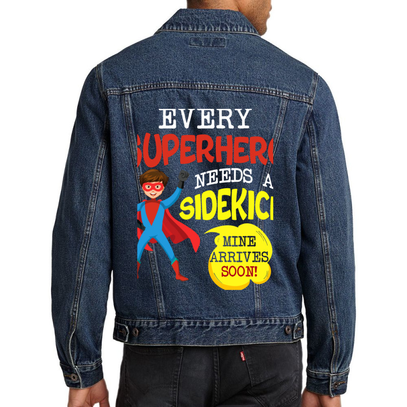 Every Superhero Needs A Sidekick Ba1 Men Denim Jacket by SuzanneElaineSehorn | Artistshot