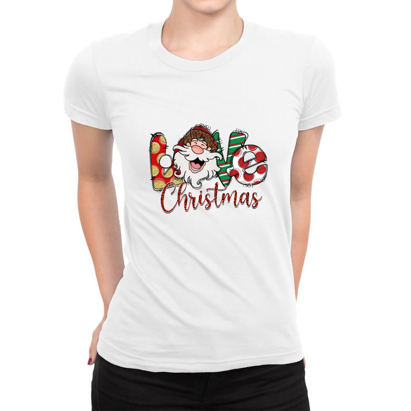 Love Christmas Ladies Fitted T-Shirt by merlewilliamson | Artistshot