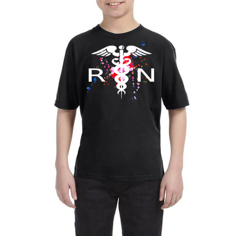 Rn Registered Nurse Caduceus Symbol Youth Tee | Artistshot