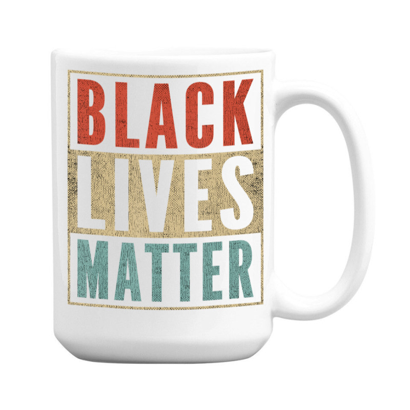 Vintage Black Lives Matter Retro 70s 80s Style Blm 15 Oz Coffee Mug | Artistshot