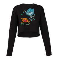 Cn The Amazing World Of Gumball & Darwin Sketches Cropped Sweater | Artistshot