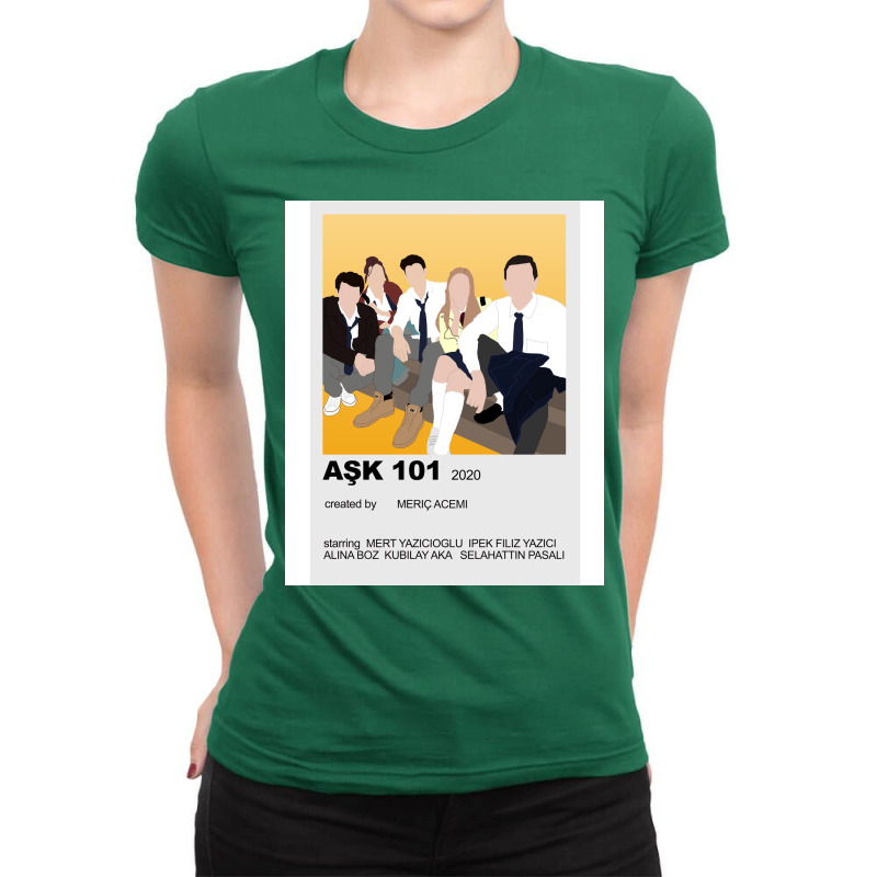 Aşk 101 Minimalist Poster Ladies Fitted T-Shirt by shagensuntios | Artistshot