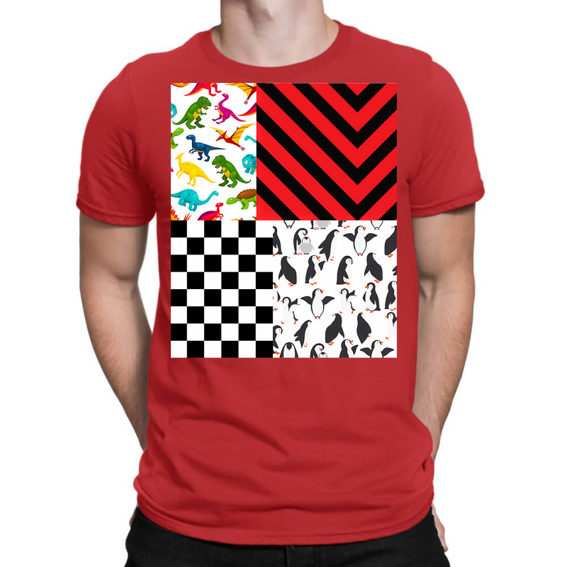 Dinosaur Checker Pattern  Weird Patterns T-shirt | Artistshot