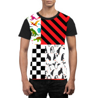 Dinosaur Checker Pattern  Weird Patterns Graphic T-shirt | Artistshot