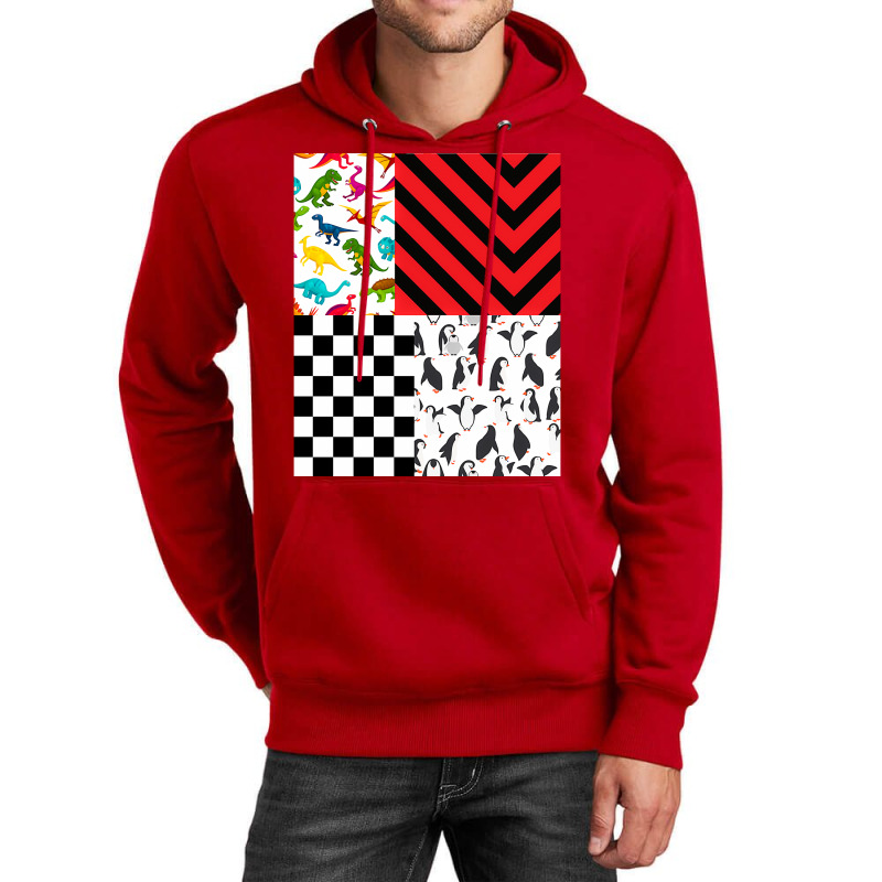 Dinosaur Checker Pattern  Weird Patterns Unisex Hoodie | Artistshot