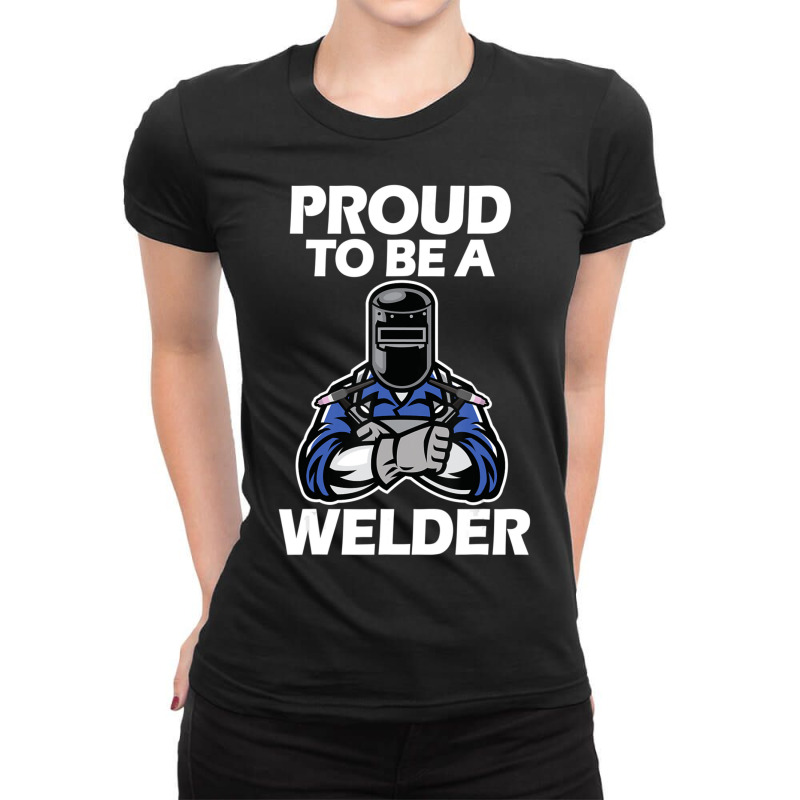 Limited Edition Proud Welder, Ironworker Welding Tig-welding, Vintage Ladies Fitted T-Shirt by femalesbaubles | Artistshot