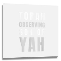 Torah Observing Son Of Yah Messianic Hebrew Roots T Shirt Metal Print Square | Artistshot