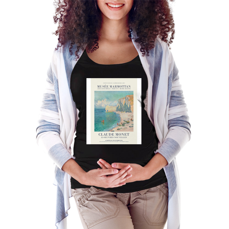 Claude Monet   Etretat Maternity Scoop Neck T-shirt by toufieenteksd | Artistshot