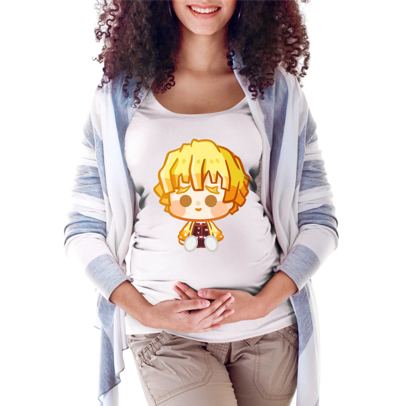 Sleeping Hashira Chibi Zenit Su Maternity Scoop Neck T-shirt by ashdhacreanei | Artistshot