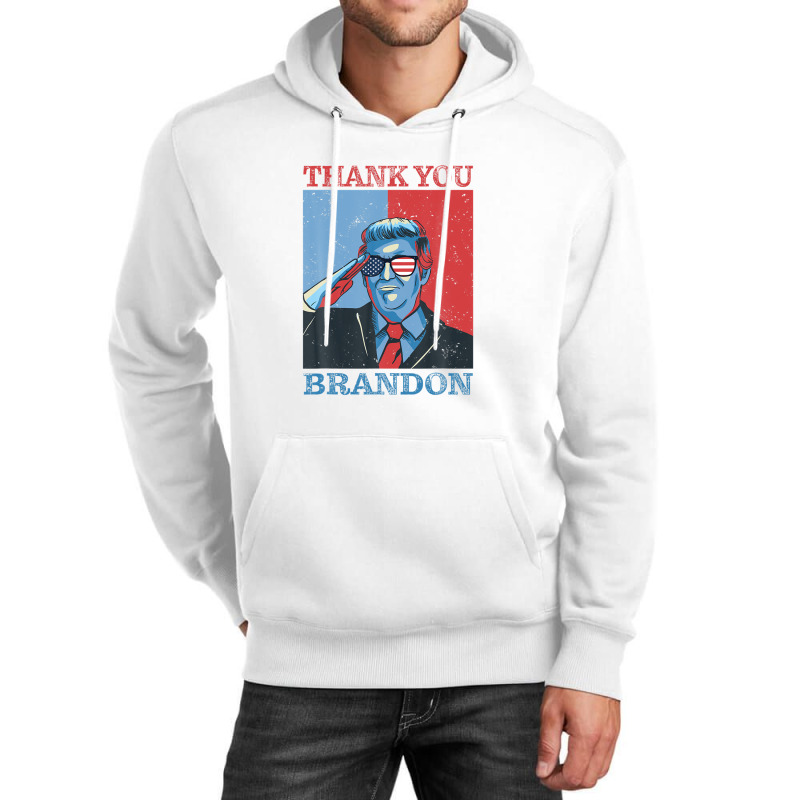 Thank You Brandon Usa Flag Glasses Unisex Hoodie by zirulovuc | Artistshot