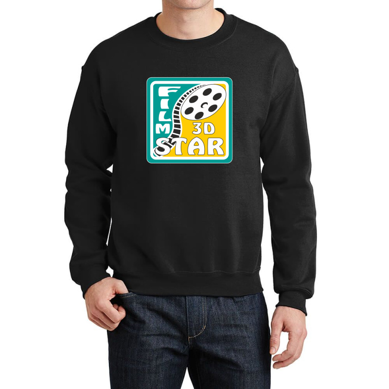 Film Reel Cinema Film Star 3d Crewneck Sweatshirt by AcostaLopezJuan | Artistshot