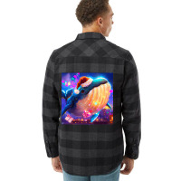 Hot Trend Cute Humpback Whale Drawing Flannel Shirt | Artistshot