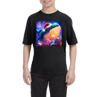 Hot Trend Cute Humpback Whale Drawing Youth Tee | Artistshot