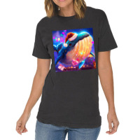 Hot Trend Cute Humpback Whale Drawing Vintage T-shirt | Artistshot