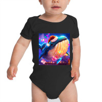 Hot Trend Cute Humpback Whale Drawing Baby Bodysuit | Artistshot