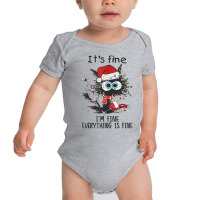 It's Fine I'm Fine Everything Is Fine Wine Glass Christmas T Shirt Baby Bodysuit | Artistshot