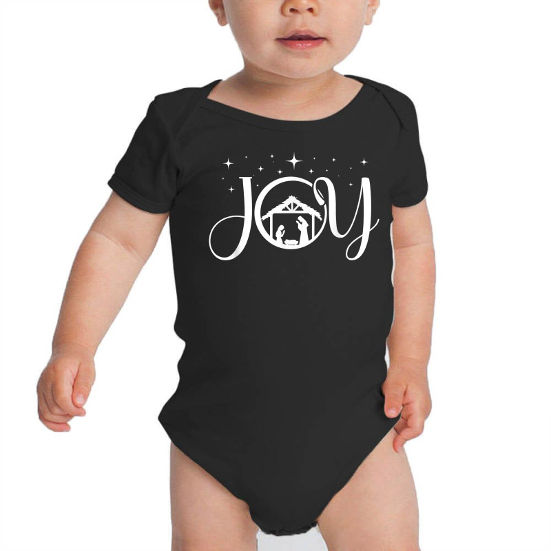 Christians Christmas Joys Jesus Nativity Scene Faith T Shirt Baby Bodysuit by erinlorrai | Artistshot